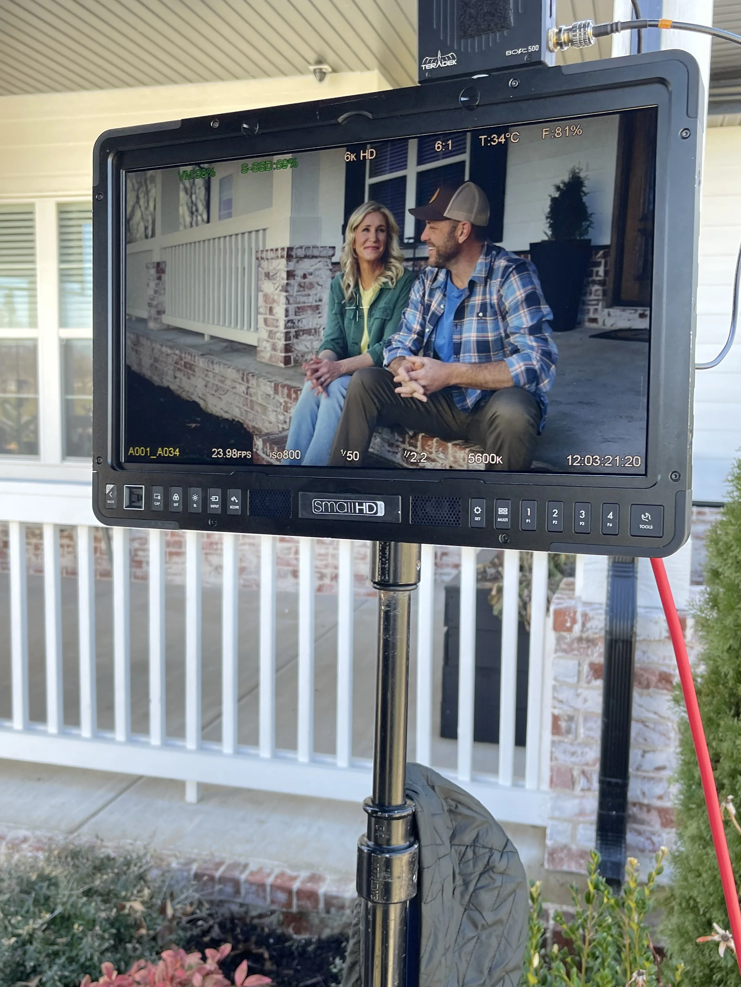 Behind the scenes on location