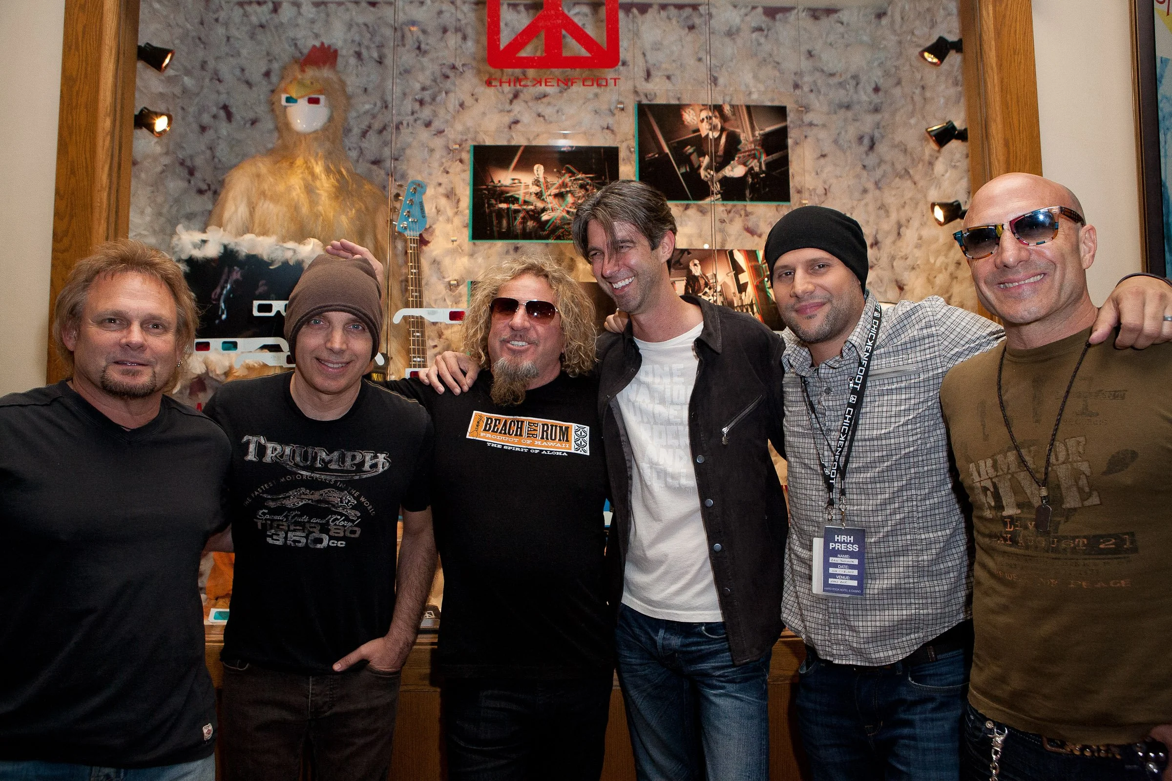 Chickenfoot music video shoot